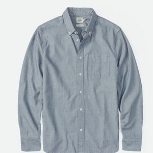 Flint And Tinder Selvedge Architect Shirt, Marled Blue, Slim Fit, Medium
